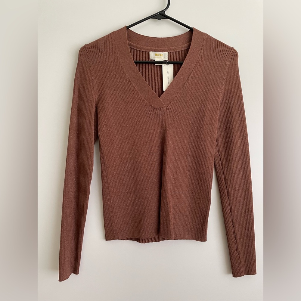 Anthropologie Maeve long sleeve v neck